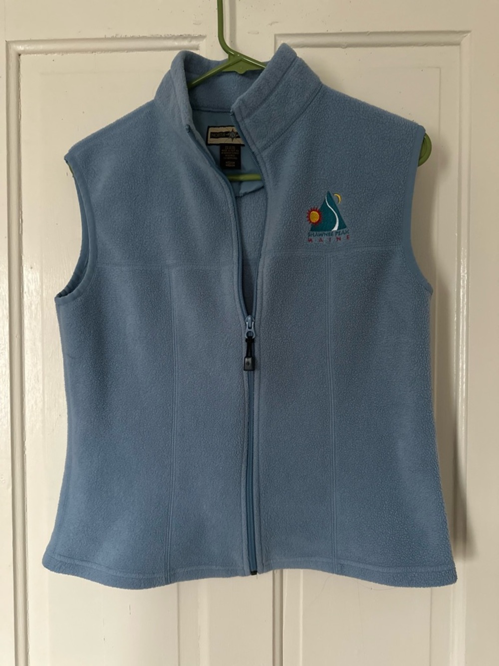 Vintage Shawnee Peak Maine Blue Fleece Vest